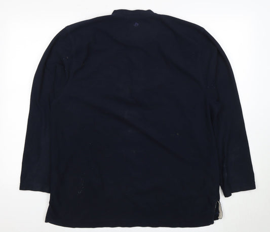 Mens UK Size M Craghoppers Blue Henley Sweatshirt