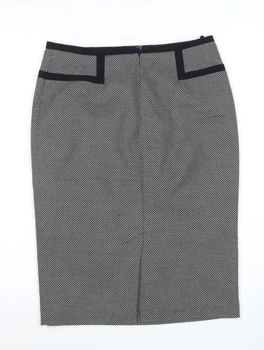 Marks and Spencer Women's Black Pencil Skirt, Size 8