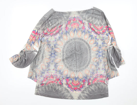 Apricot Women's Multicoloured S/M Blouse Geometric Design