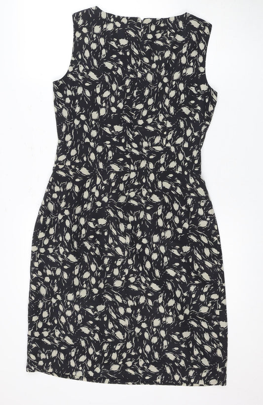 Kew Women's Black Silk Sheath Dress Size 10