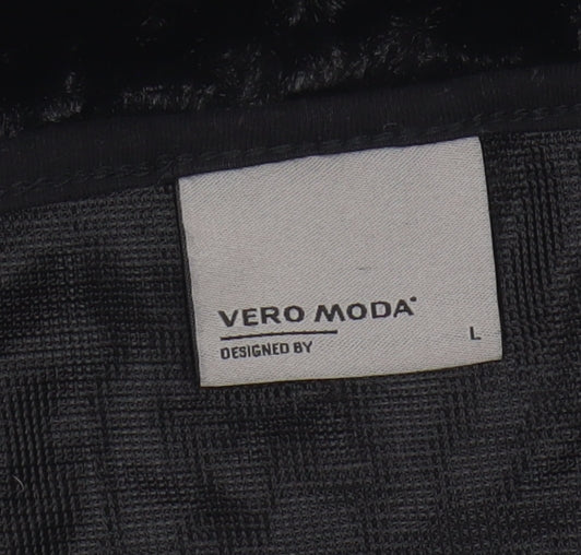Womens UK Size L VERO MODA Black Basic Blouse