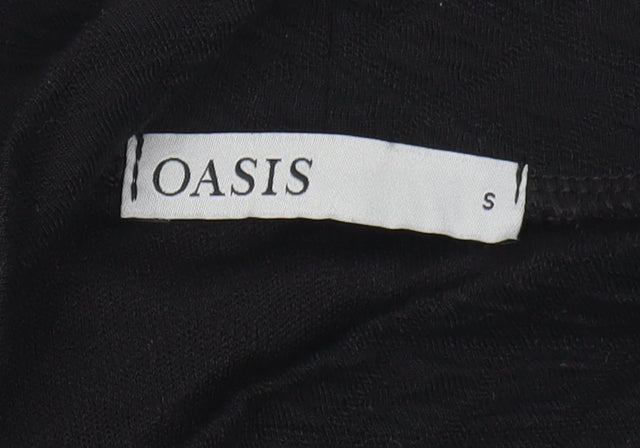 Oasis Women's Black Sheath Midi Dress, Size S