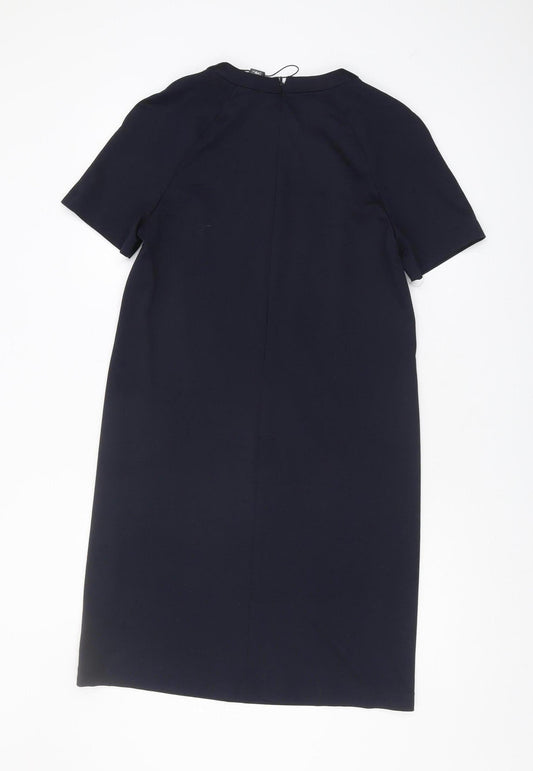 Next Women's Black Dress Size 10 With Zip Closure