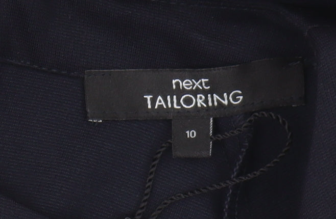 Next Women's Black Dress Size 10 With Zip Closure