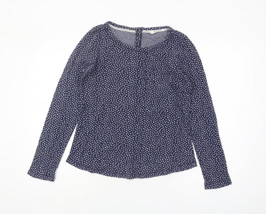Womens UK Size 8 Fat Face Blue Basic Blouse