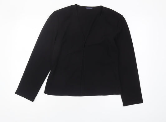 Womens UK Size 10 Debenhams Black Basic Blouse