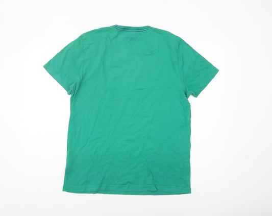 Mens UK Size L Tommy Hilfiger Green T-Shirt