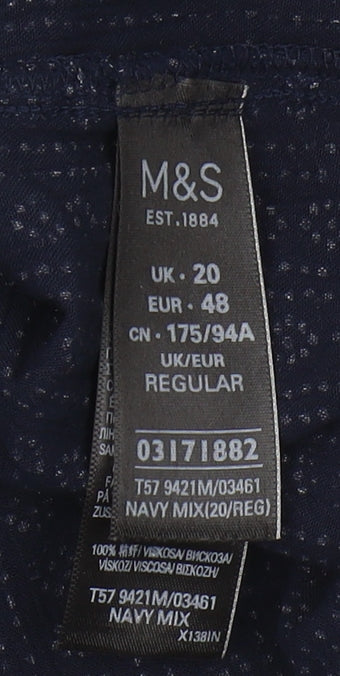 Womens UK Size 20 Marks and Spencer A-Line Skirt