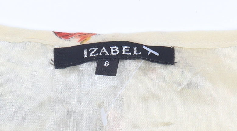 Womens UK Size 8 Izabel Multicoloured Blouse