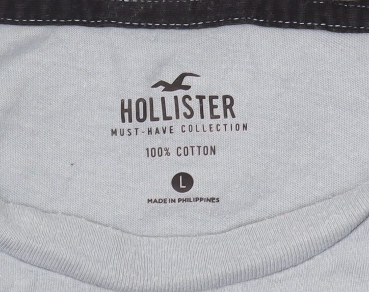 Mens UK Size L Hollister Blue T-Shirt