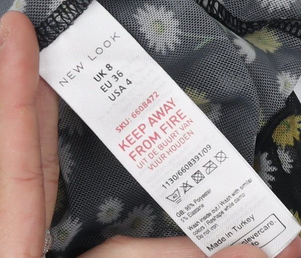 New Look Women's Floral Blouse Multicoloured 8