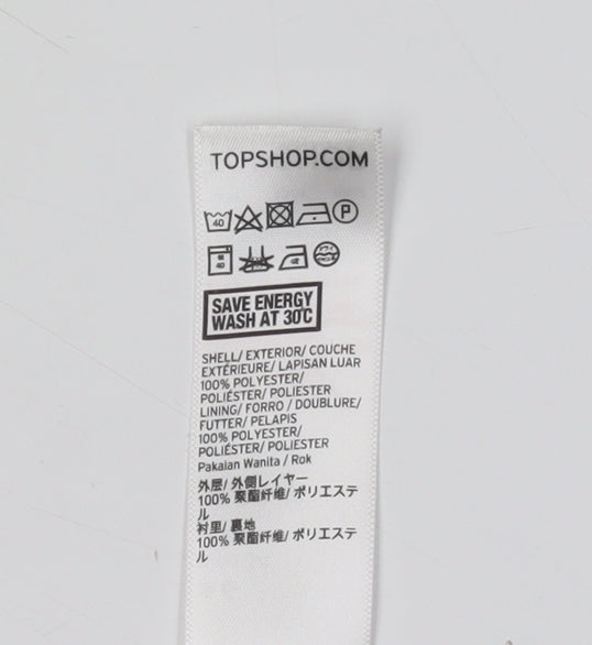 Womens UK Size 6 Topshop Pleated Skirt