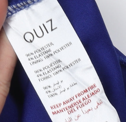 Quiz Women's Blue Dress Size 12 - Party Cocktail Chic