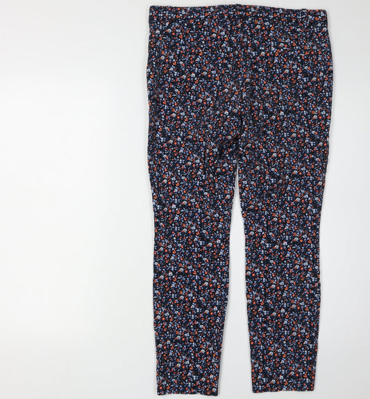 Womens UK Size 6 Gap Slim Fit Casual Multicoloured Trousers