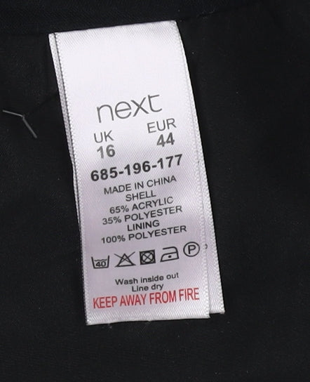 Next Women's Grey Pencil Skirt, Size 16, Herringbone