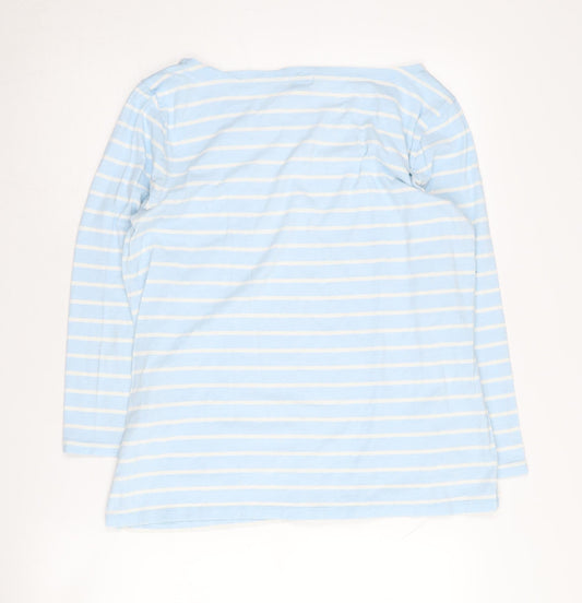 Womens UK Size L J.CREW Blue Basic T-Shirt