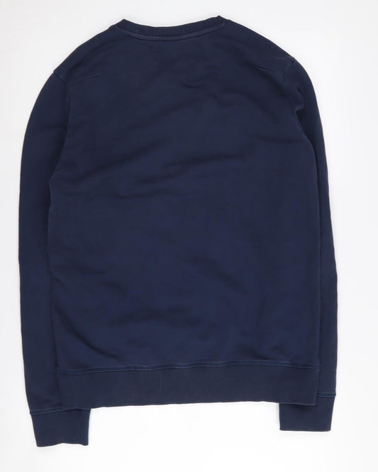 Mens UK Size M Calvin Klein Jeans Blue Pullover Sweatshirt