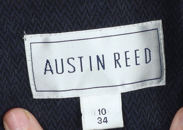 Austin Reed Women's Black Silk Long Suit Jacket UK 10