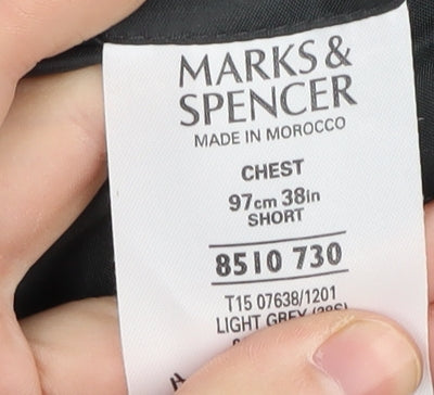 Mens UK Size 38 Marks and Spencer Grey Suit Jacket