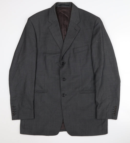 Mens UK Size 42 Austin Reed Regular Grey Suit Jacket