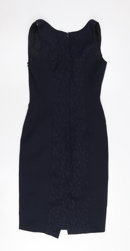 Next Women's Black Sleeveless Sheath Dress - Size 6