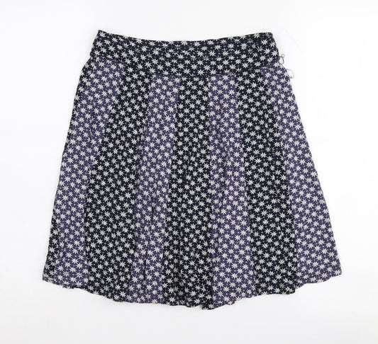 Womens UK Size 8 Fat Face Flare Chambray Skirt