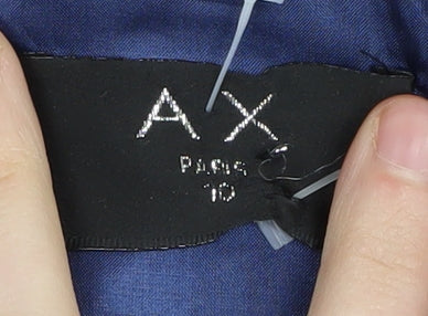 AX Paris Women's Blue Floral Fit & Flare Dress Size 10