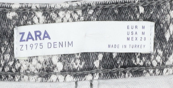 Womens UK Size 12 Zara Straight & Pencil Denim Skirt