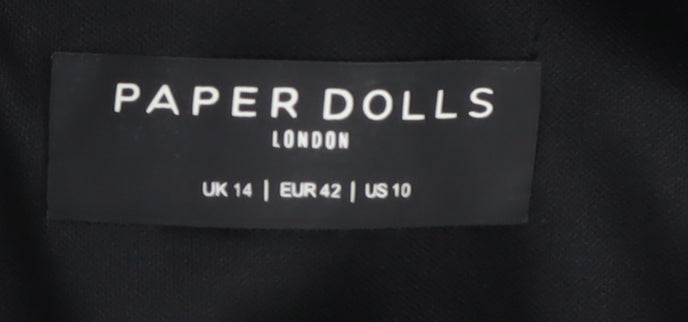 Paper Dolls Women's Black Sheath Dress Size 14