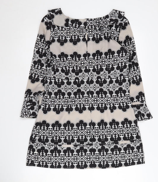 Marks and Spencer Women's Black Geometric Dress Size 12