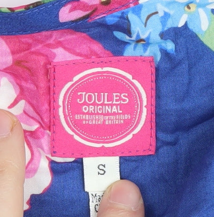 Womens UK Size S Joules Blue Wrap Blouse