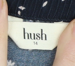 Hush Women's Blue Floral Skirt Size 14