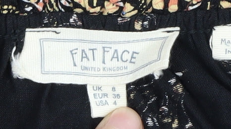 Womens UK Size 8 Fat Face Black Blouse
