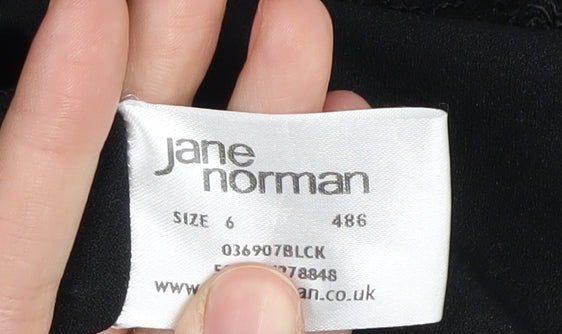 Jane Norman Women's Black Sequin Dress Size 6