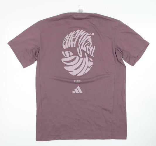 Adidas Men's Purple Medium T-Shirt Short Sleeve