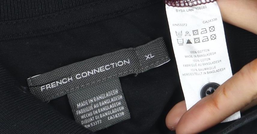 French Connection Men's XL Colourblock Polo Shirt