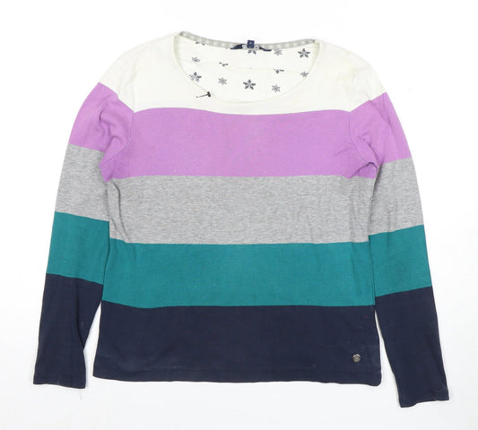Womens UK Size 12 Maine Multicoloured Basic T-Shirt