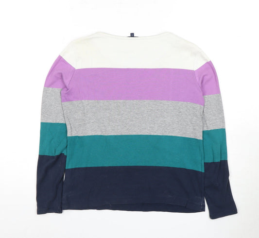 Womens UK Size 12 Maine Multicoloured Basic T-Shirt