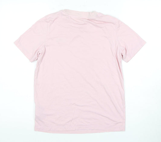 Unisex Adults UK Size S Reebok Pink Basic T-Shirt