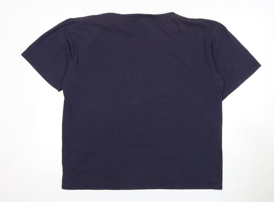 Kangol Men's 2XL Blue Crew Neck Short Sleeve T-Shirt