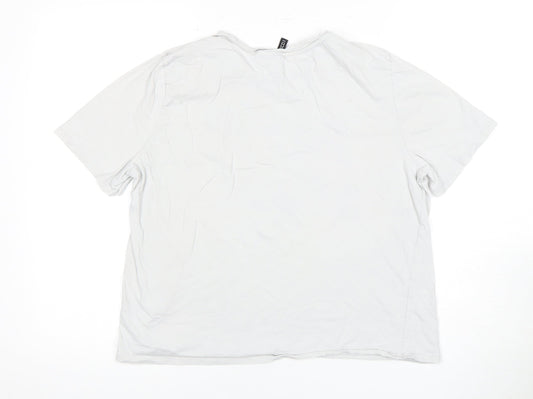 Unisex Adults UK Size EUR 38 H&M White Basic T-Shirt