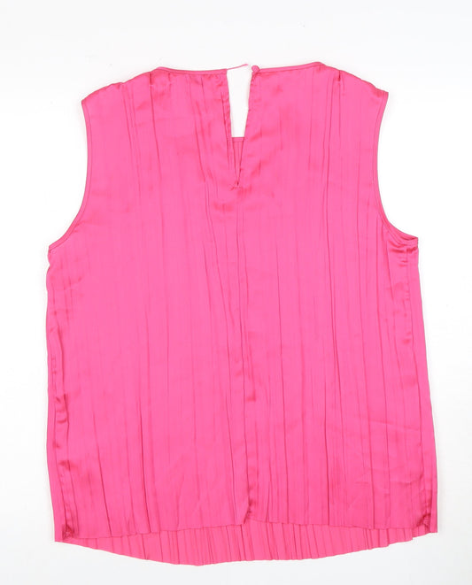 Womens UK Size 12 Marks and Spencer Pink Blouse