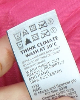 Womens UK Size 12 Marks and Spencer Pink Blouse