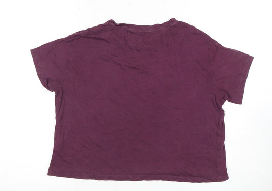 Womens UK Size S Victoria's Secret Purple Basic T-Shirt