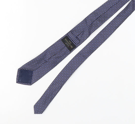 Next Signature Blue Mens Designer Tie