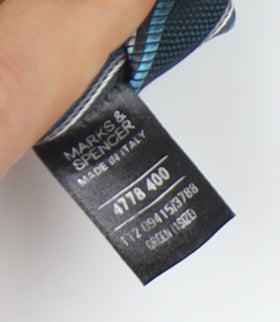 Marks and Spencer Men's Blue Striped Designer Tie