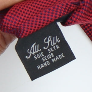 John Lewis Men's Red Silk Handmade Tie