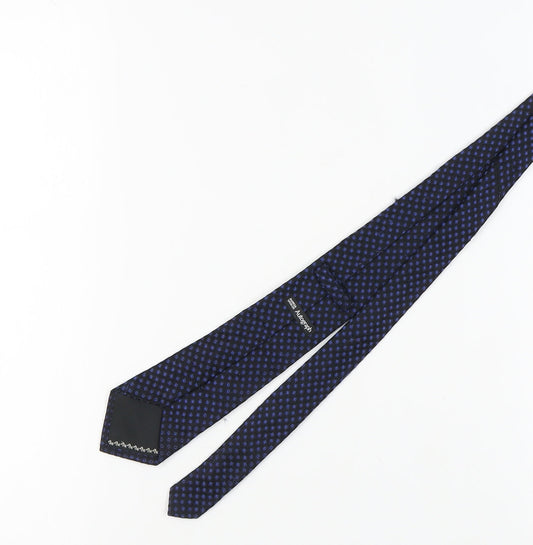 Marks and Spencer Men’s Blue Silk Geometric Tie