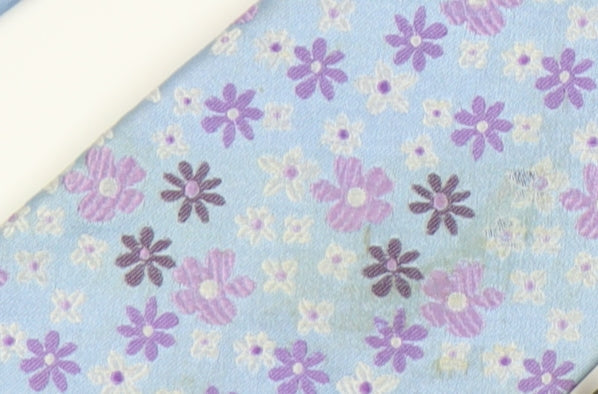 Marks and Spencer Men's Blue Floral Silk Tie