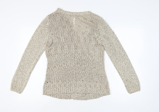 Womens UK Size 14 Marks and Spencer Beige Pullover Jumper